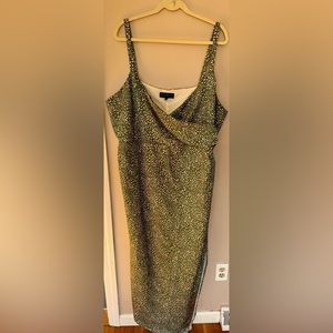 Eloquii satin wrap dress